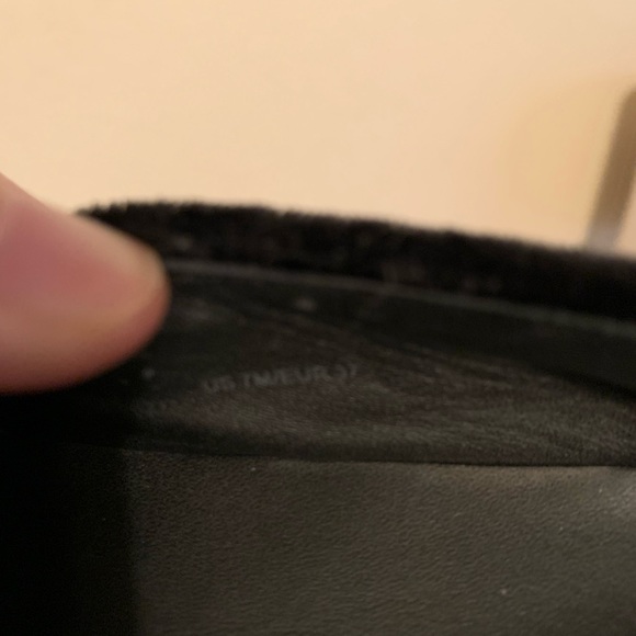 Vince black velvet flats slides loafers - Picture 5 of 5